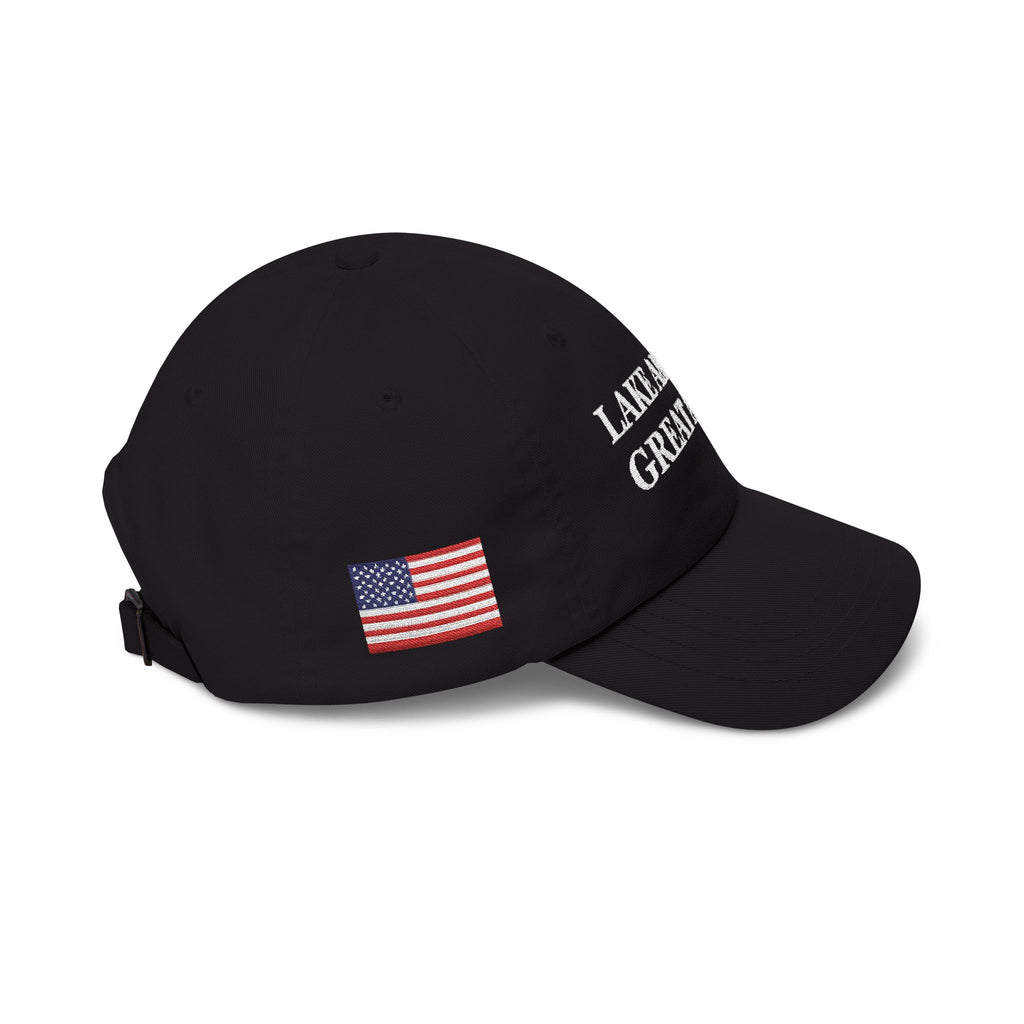 Lake America Great Again Dark Campaign Dad Cap – Side Flag Edition
