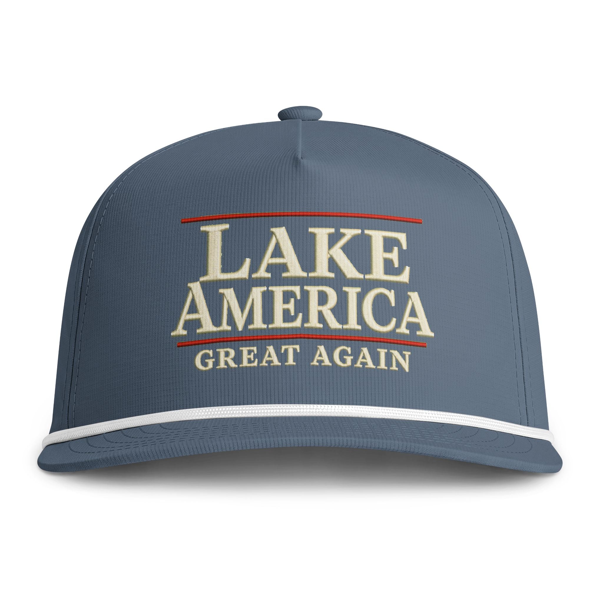 Lake America Great Again Blue Jean Rope Cap – Premium Edition