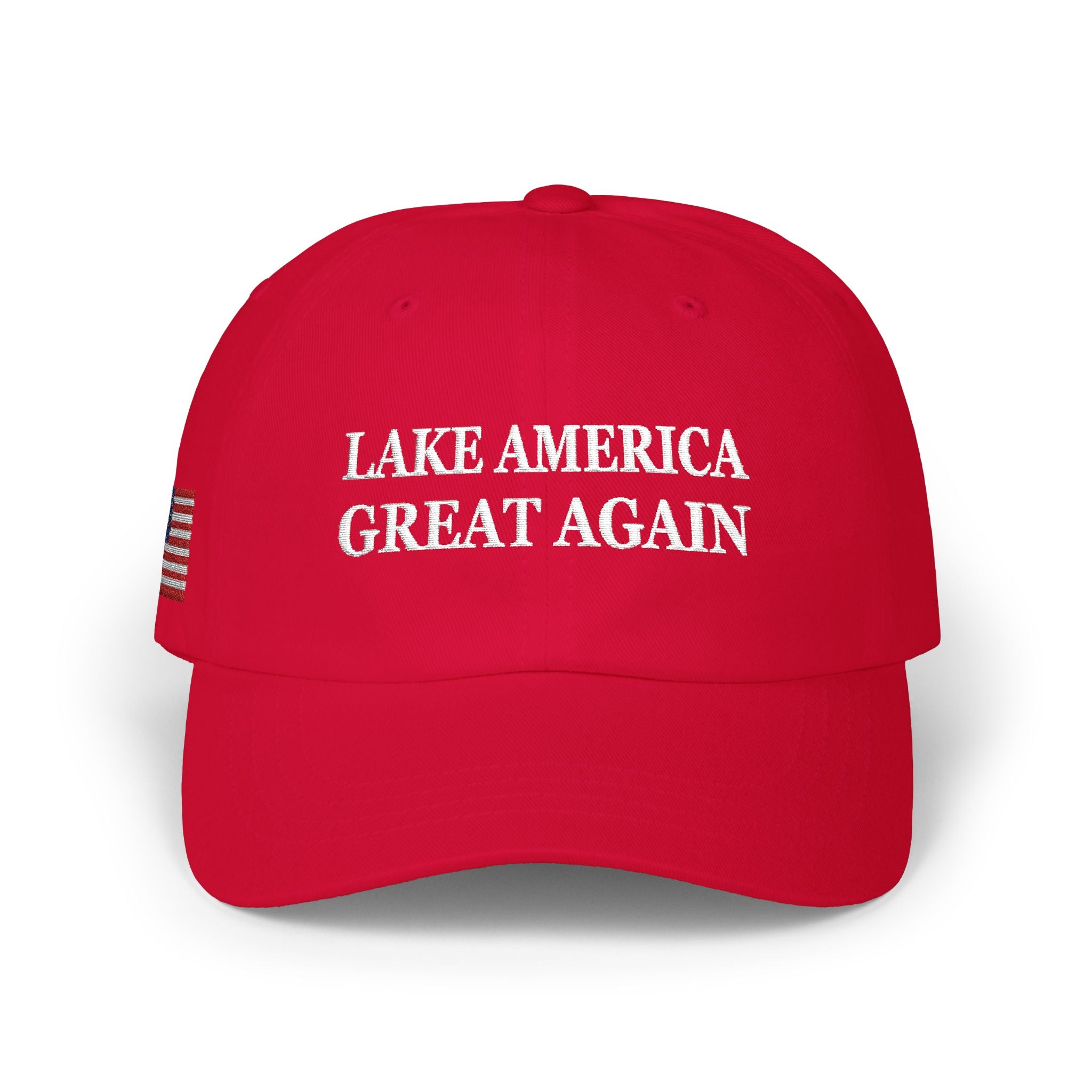 Lake America Great Again Dark Campaign Dad Cap – Side Flag Edition