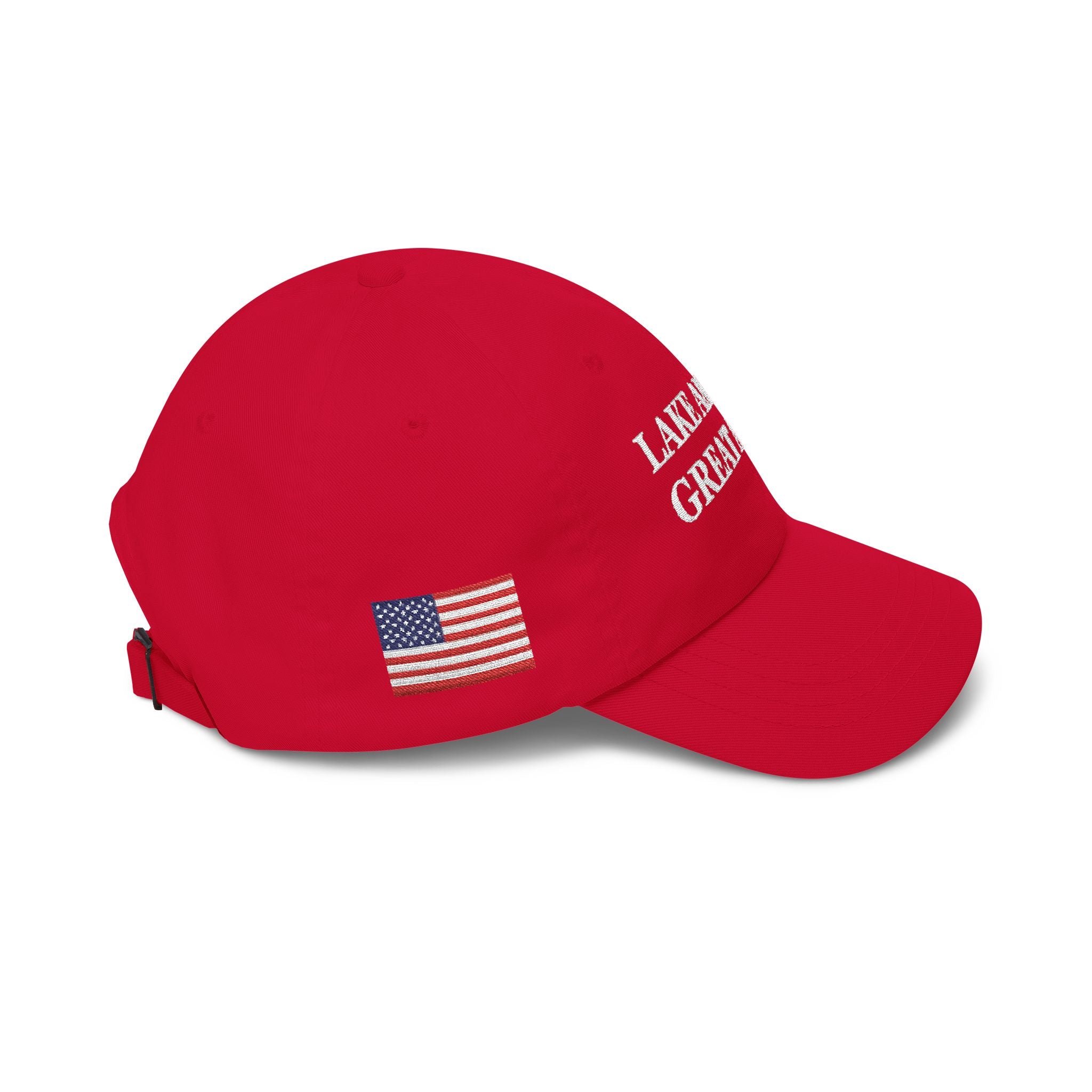 Lake America Great Again Dark Campaign Dad Cap – Side Flag Edition