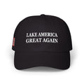 Lake America Great Again Dark Campaign Dad Cap – Side Flag Edition