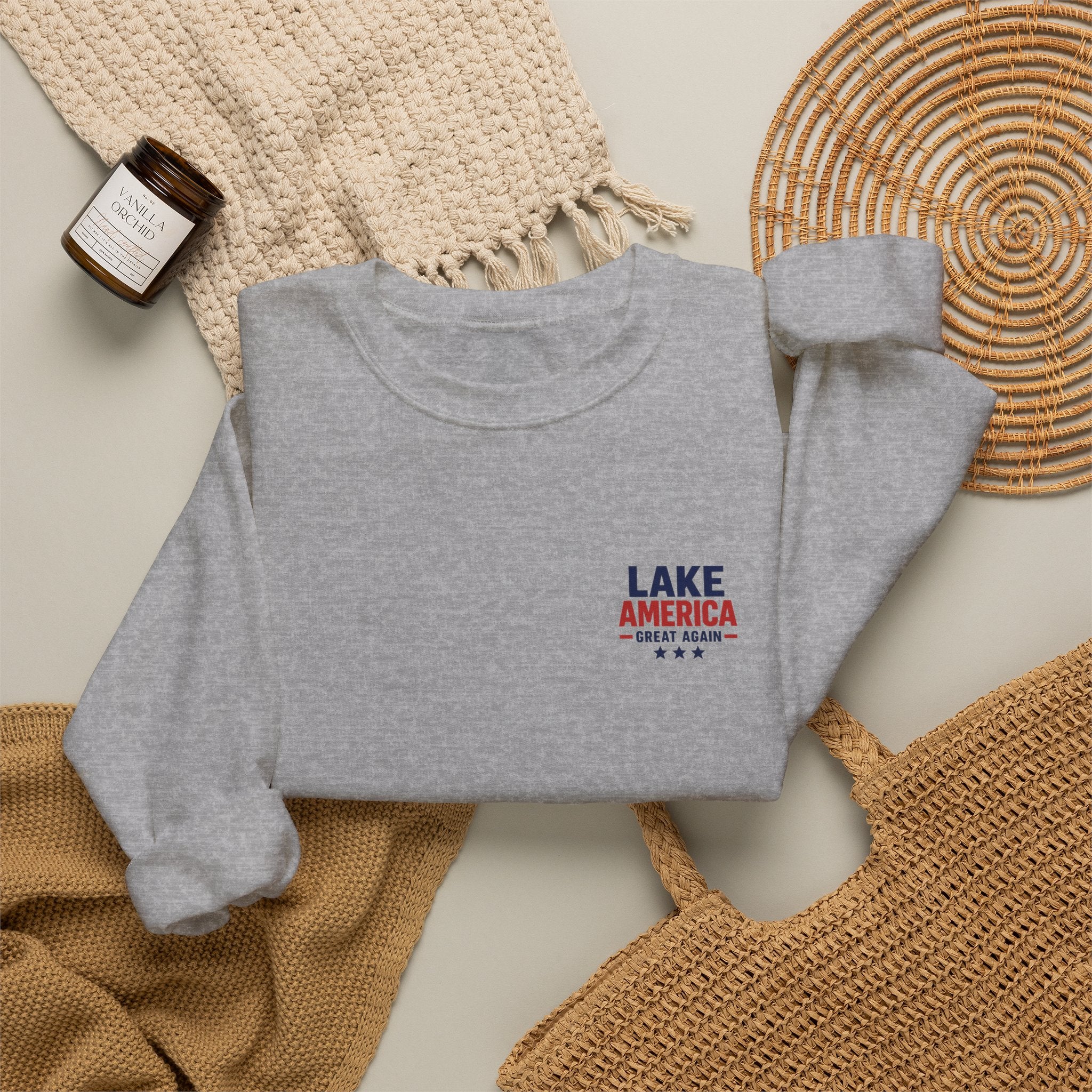 Lake America Great Again Crewneck – Light Colorway