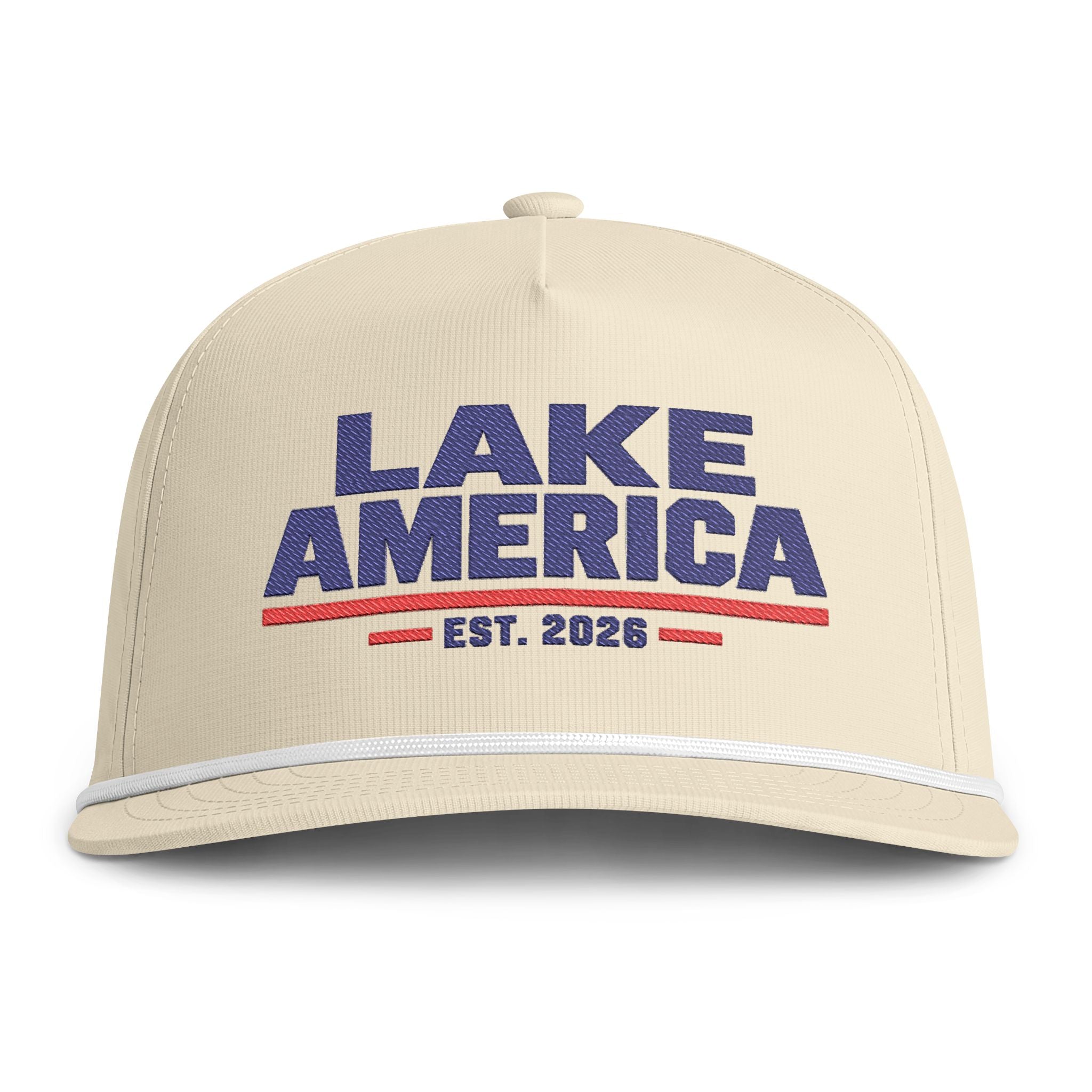 Lake America Heritage Sunwashed Rope Cap – Premium Edition