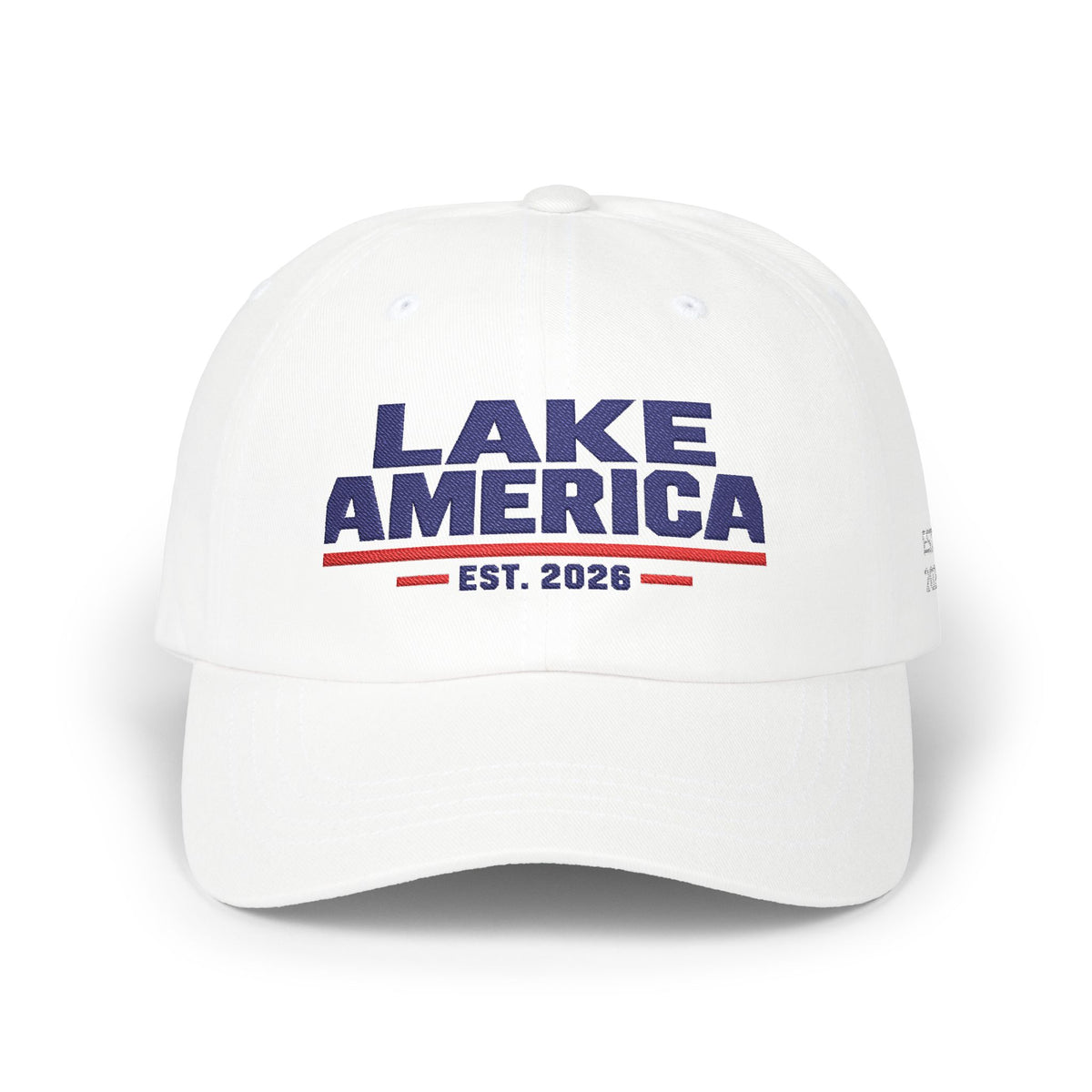 Lake America Heritage Dad Cap – Light Colorway + Side Embroidery