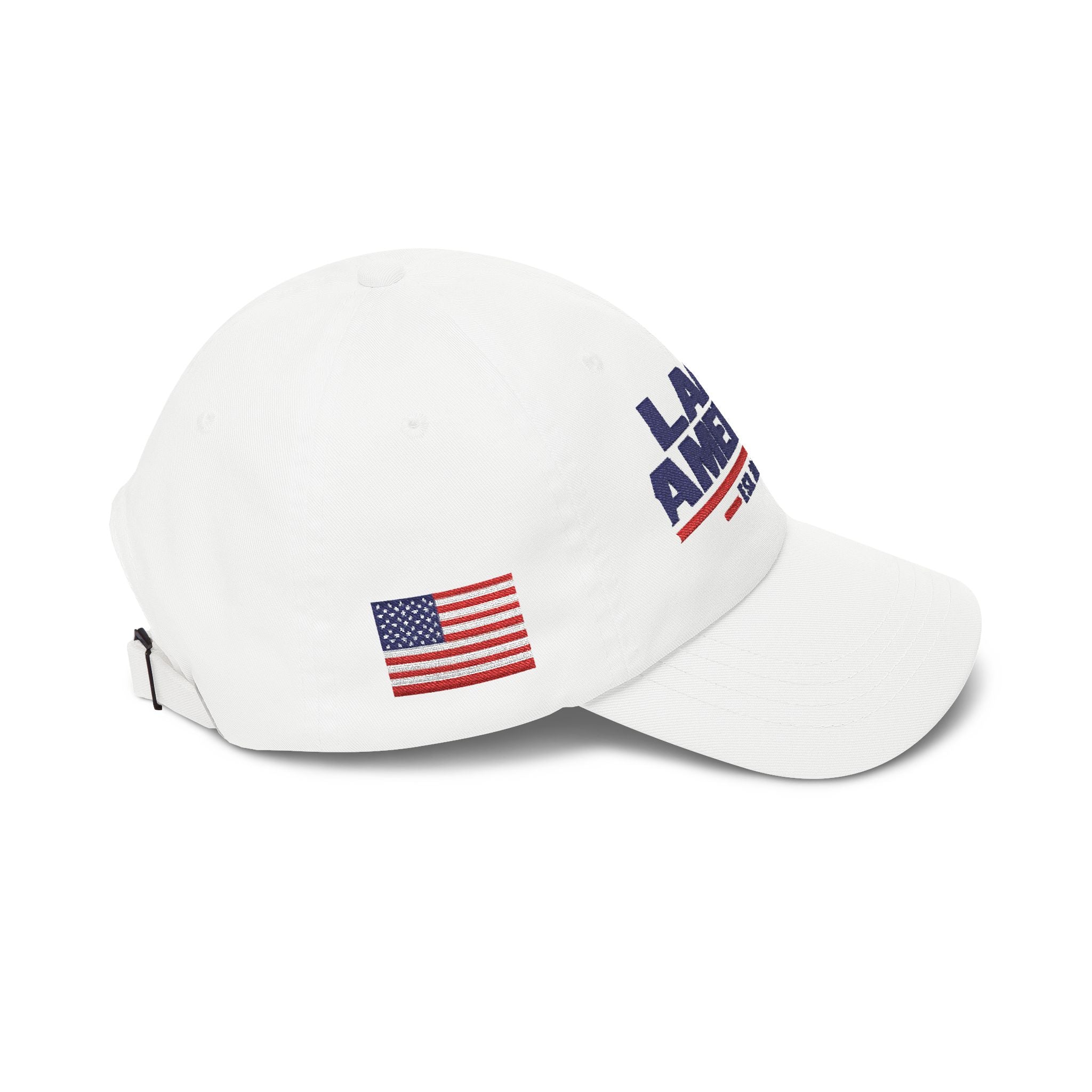 Lake America Heritage Dad Cap – Light Colorway + Side Embroidery