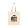 Lake America Vintage Flag Canvas Tote – Dockside Carryall
