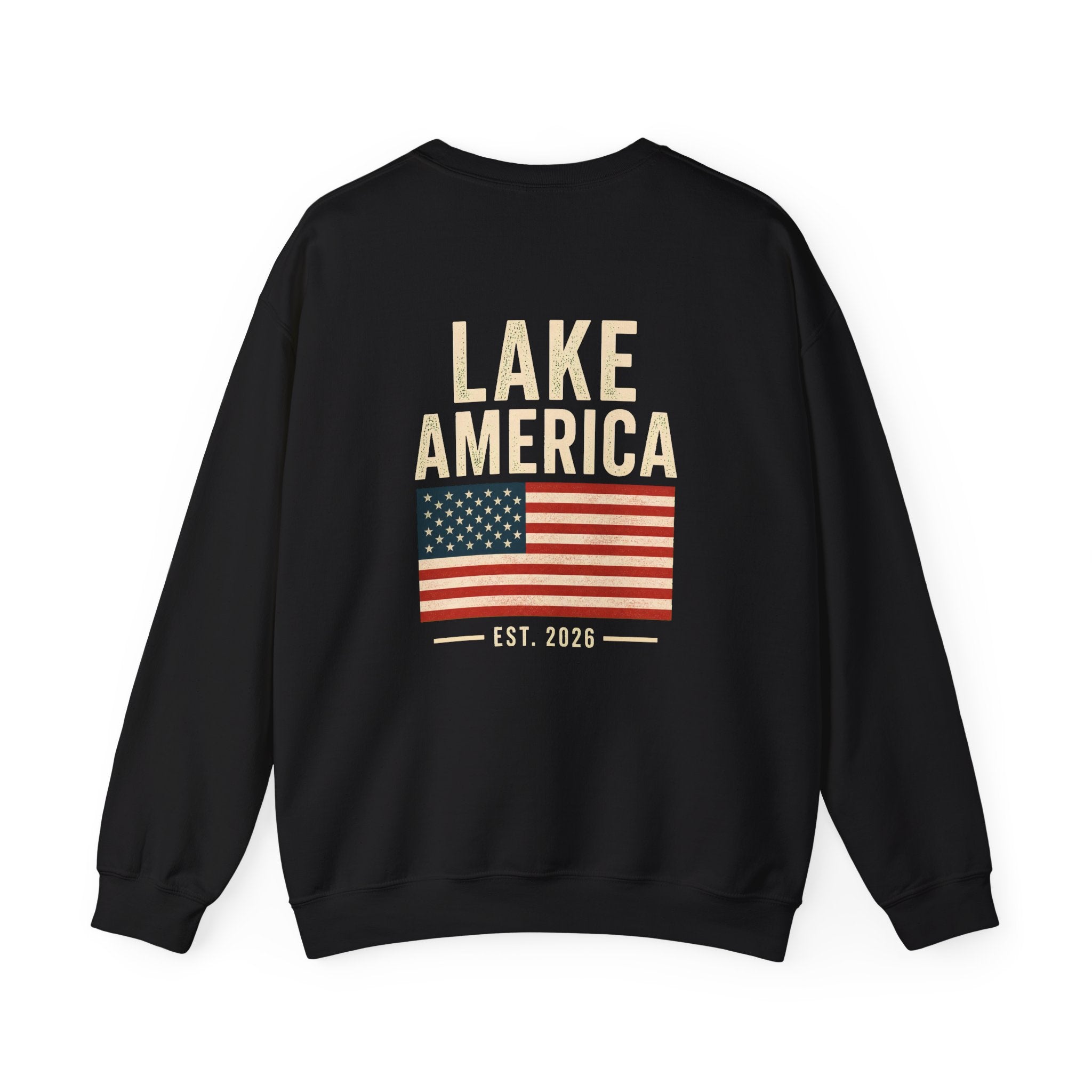 Lake America Vintage Flag Crewneck – Dark Colorway