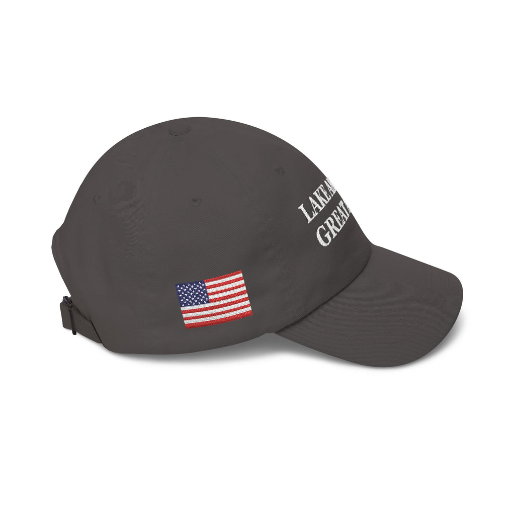 Lake America Great Again Dark Campaign Dad Cap – Side Flag Edition