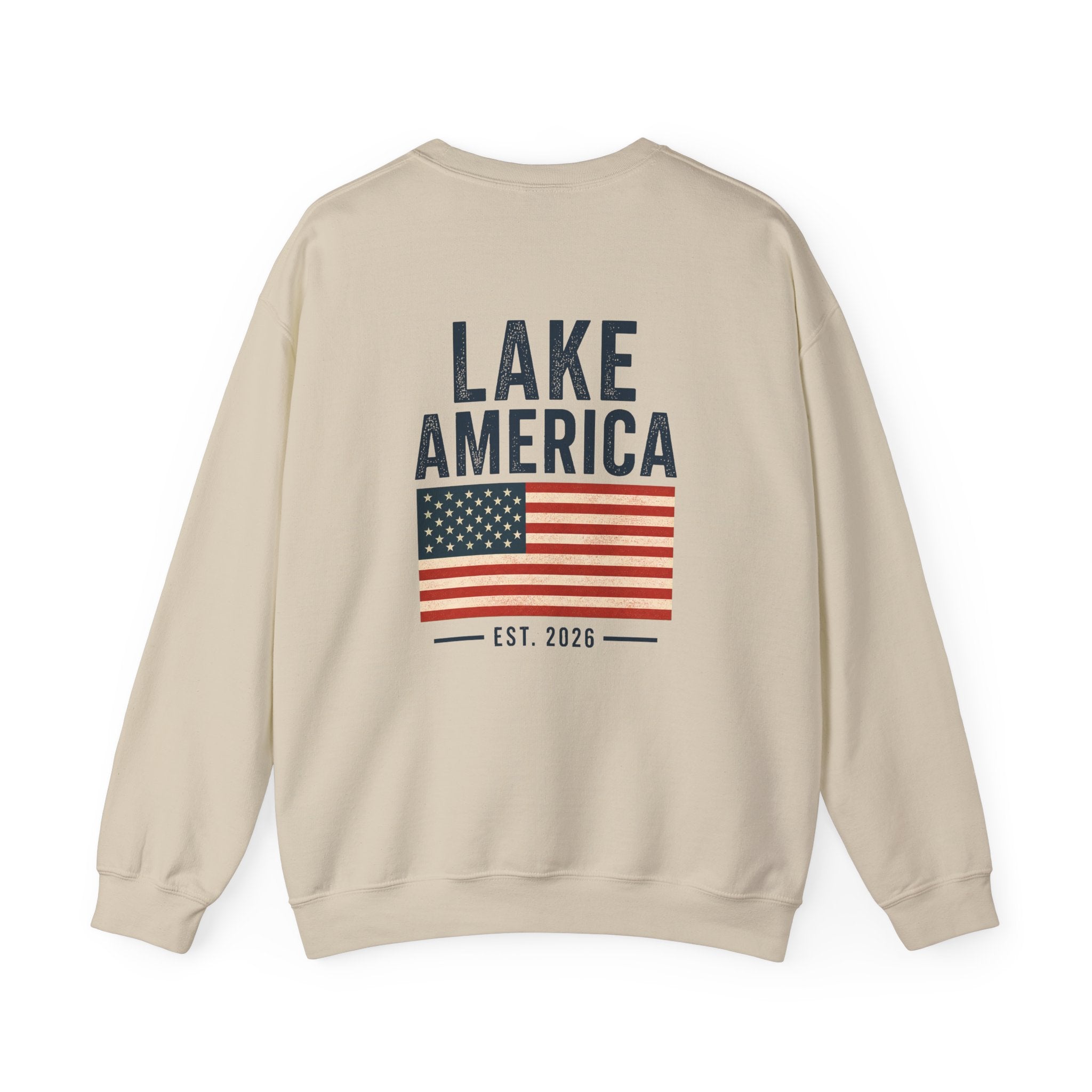 Lake America Vintage Flag Crewneck – Light Colorway