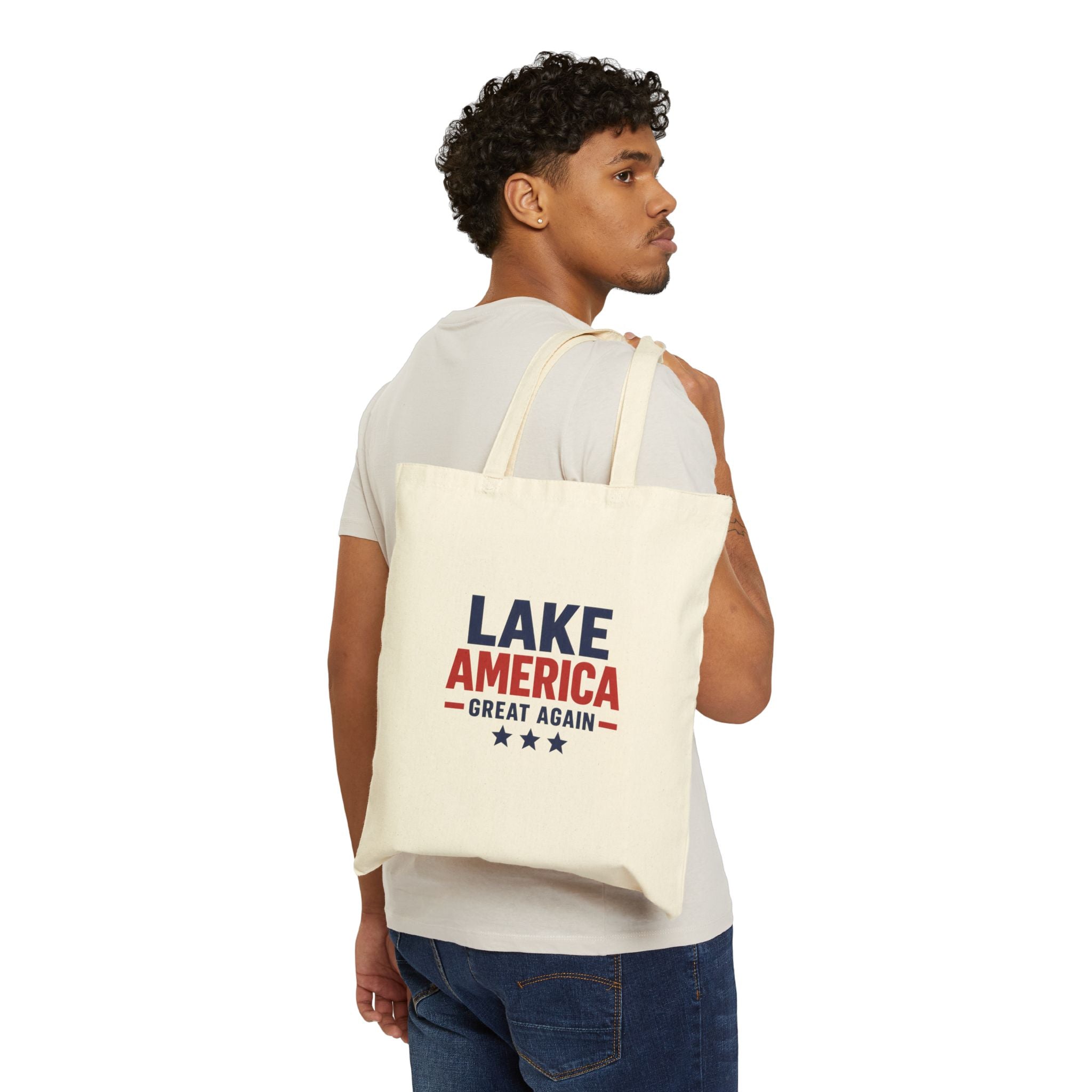 Lake America Great Again Canvas Tote – Campaign Carryall