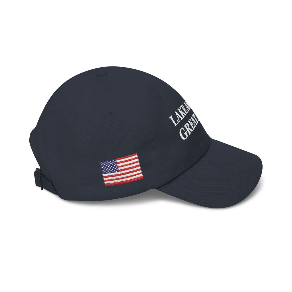 Lake America Great Again Dark Campaign Dad Cap – Side Flag Edition
