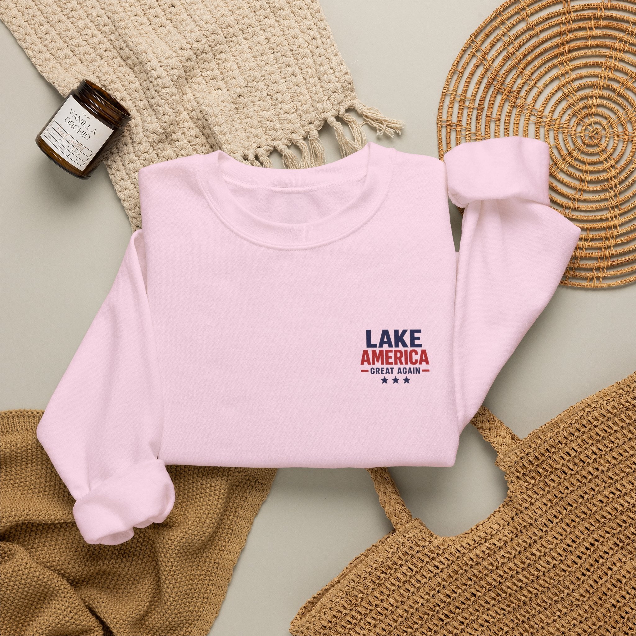 Lake America Great Again Crewneck – Light Colorway