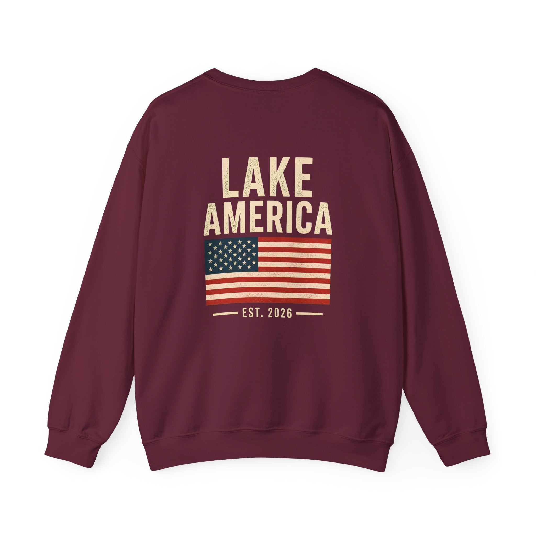 Lake America Vintage Flag Crewneck – Dark Colorway