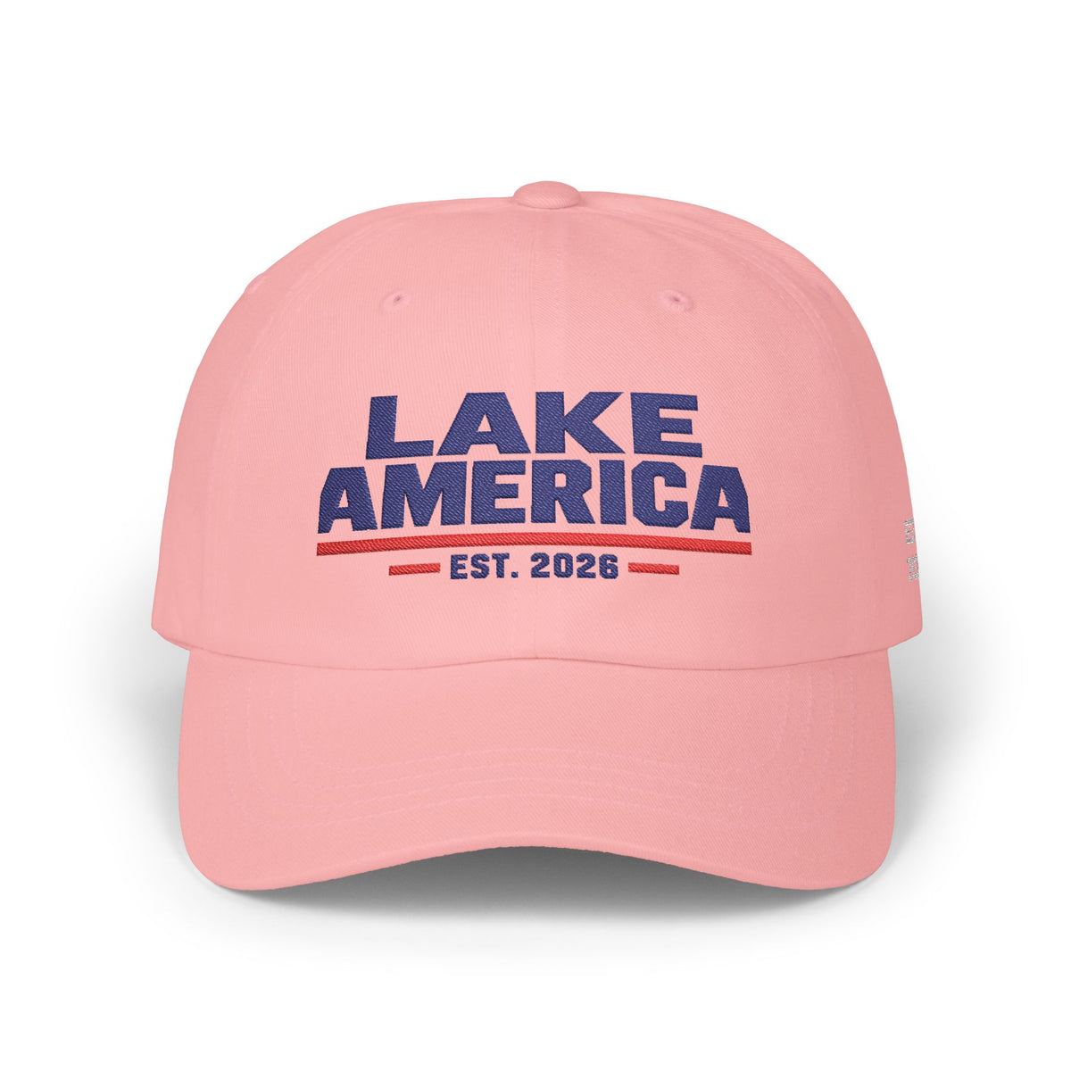 Lake America Heritage Dad Cap – Light Colorway + Side Embroidery