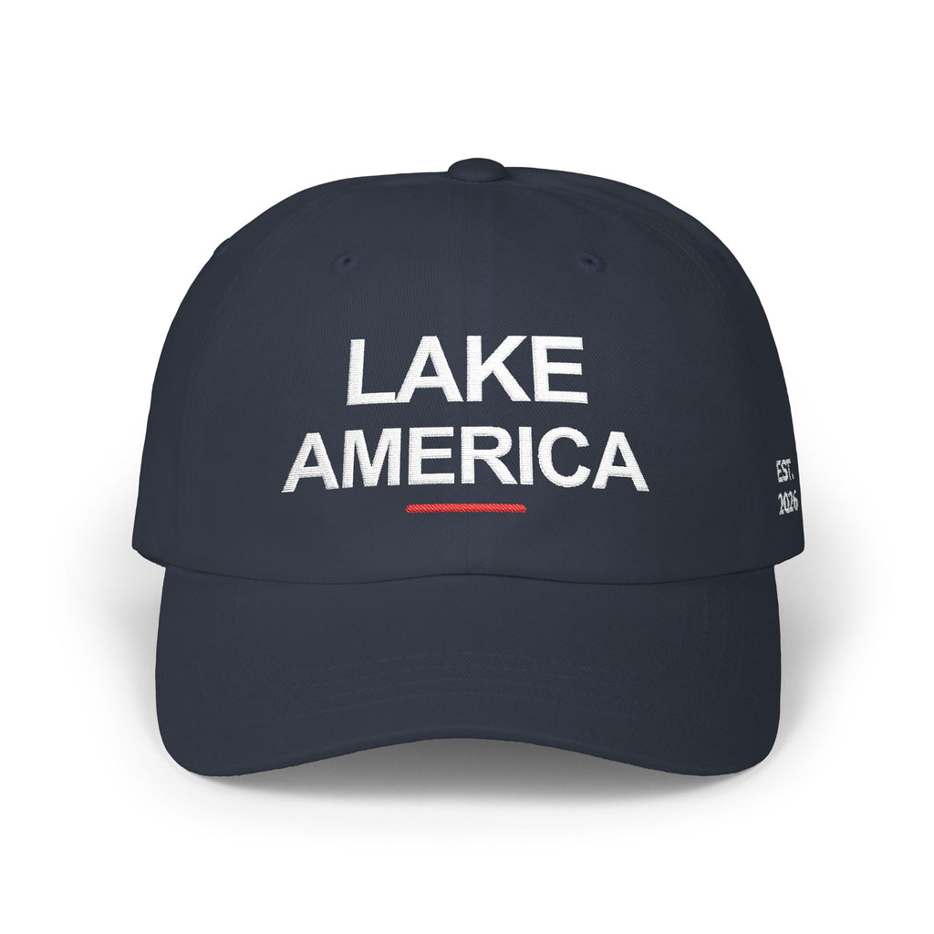 Lake America Heritage Navy Dad Cap – Classic Lake Edition